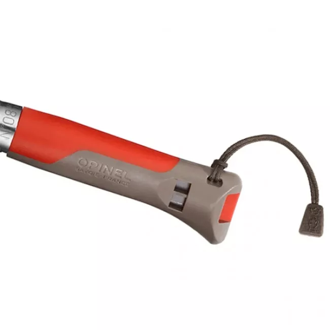 Нож складной Opinel №8 Outdoor полусеррейтор (длина: 190мм, лезвие: 85мм) (232-1043_red-brown)