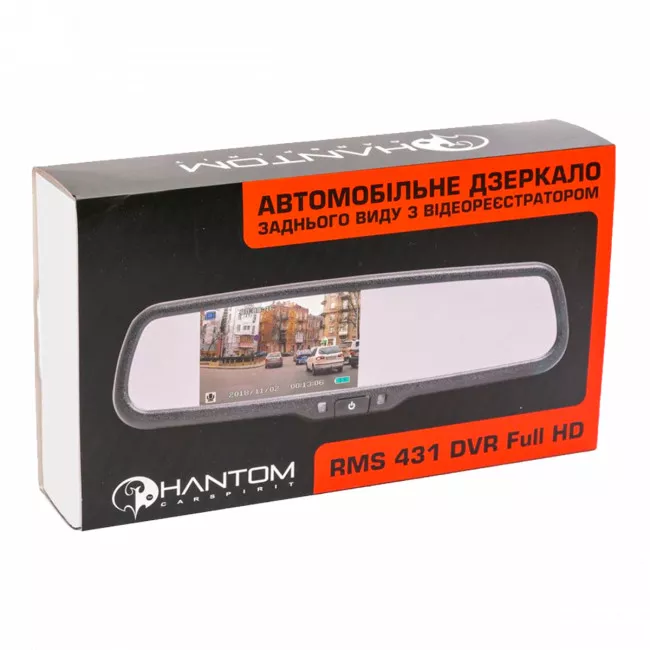Зеркало з/в с видеорегистратором PHANTOM RMS-431 DVR Full HD-44  (39613878)
