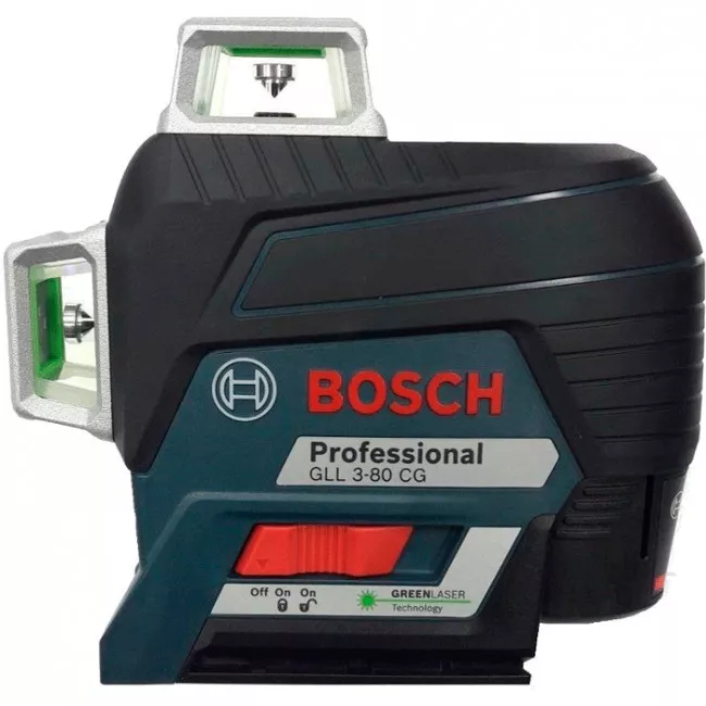 Нивелир лазерный Bosch GLL 3-80 CG, BM с приемником 120м, 0.82 кг (0.601.063.T00)