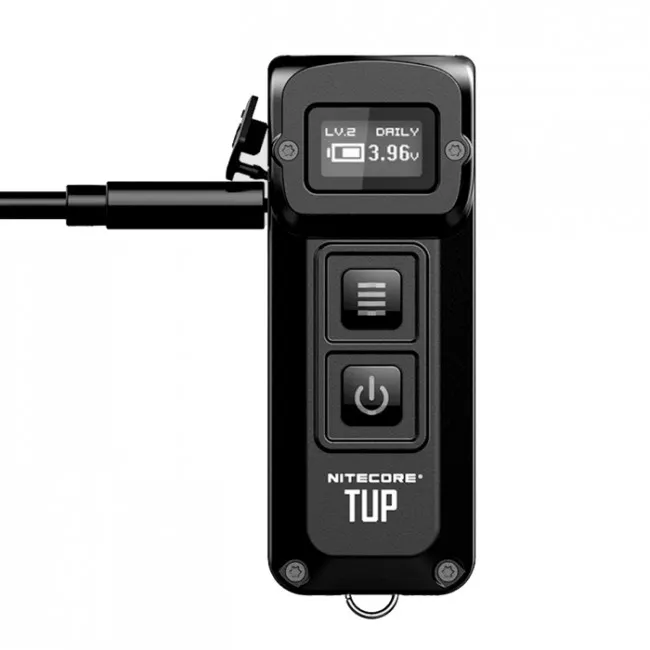 Надпотужний накладний ліхтар із OLED дисплеєм Nitecore TUP, чорний (6-1344_black)