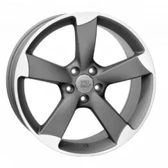 WSP ITALY W567 GIASONE (R20 9 5X112 26 66,6) MATT GUN METAL POLISHED