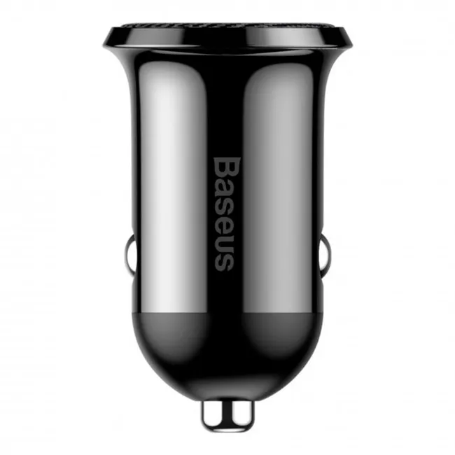 Автомобільний зарядний пристрій Baseus Grain Pro 4.8A 2USB чорний (353811) (317590001)