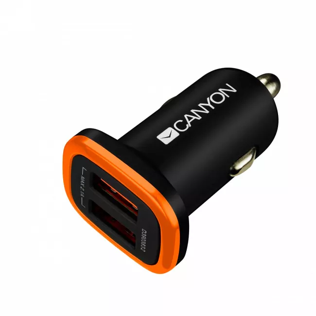 Автомобильное зарядное устройство Canyon (1USB, 1A) Black (CNE-CCA01B)