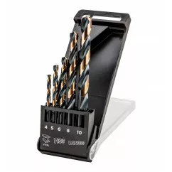Набор сверл GRAPHITE HSS-CNC, "Pro-Tec",4.0 - 10.0 мм, 5 шт.