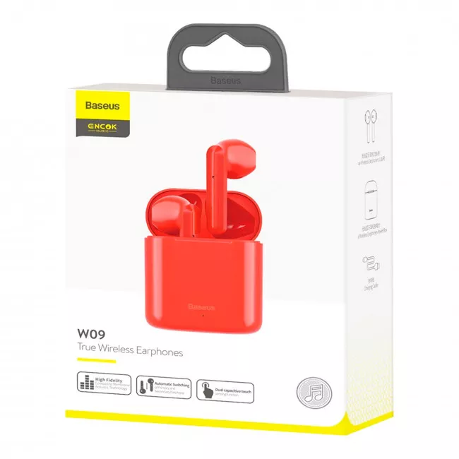 Наушники Baseus Encok TWS W09 Red (NGW09-09)