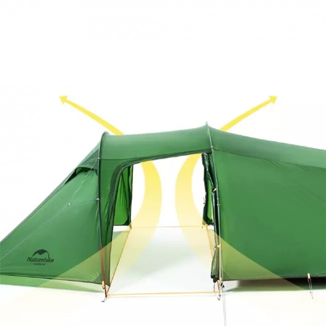 Палатка двухместная с футпринтом NatureHike Opalus NH20ZP001 210T оранжевая (6927595750667)