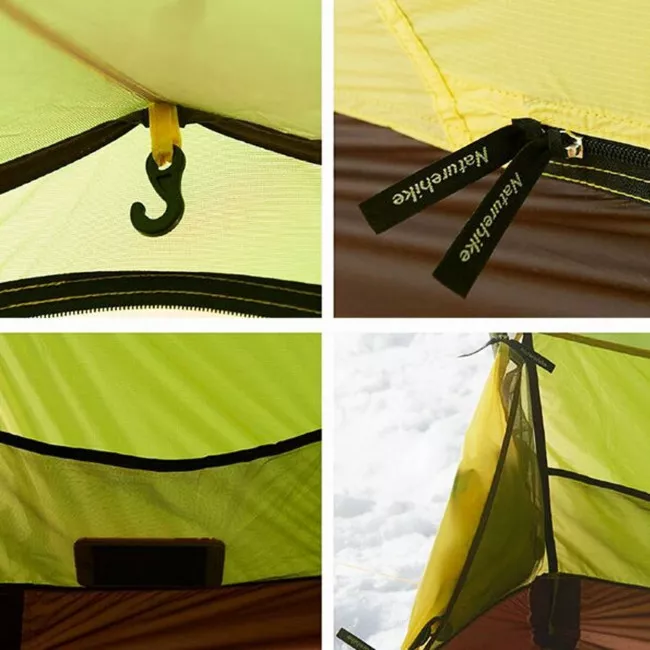 Палатка двухместная с футпринтом NatureHike Opalus NH20ZP001 210T оранжевая (6927595750667)
