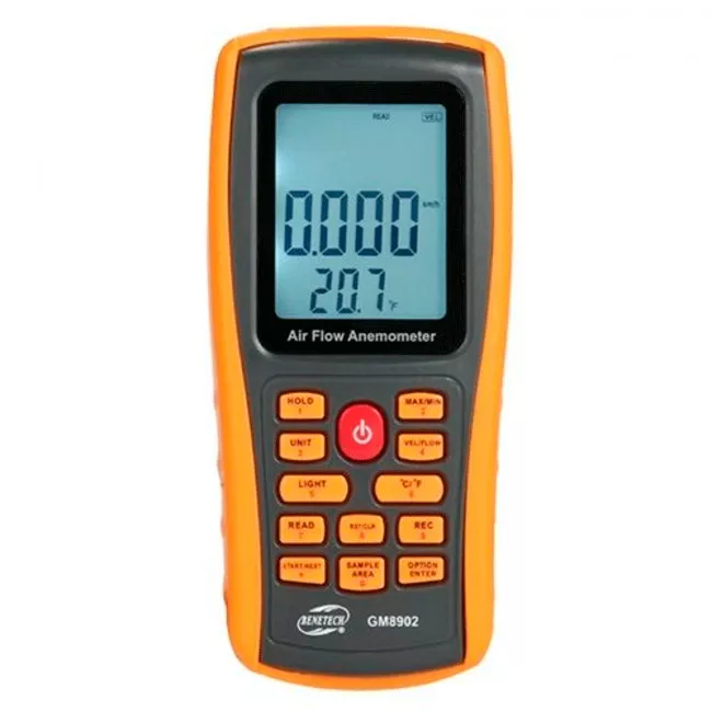 Анемометр крыльчатый BENETECH (0,3-45 м/с) (GM8902X)