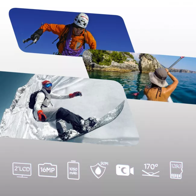 Экшн-камера AIRON ProCam 4K Plus Black (4285234589564)