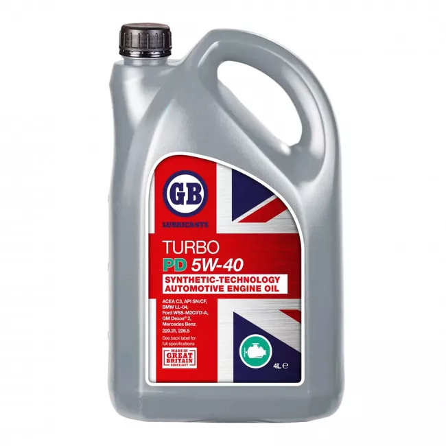 Моторное масло GB Lubricants TURBO PD 5W/40 4л (PD5W40-4)