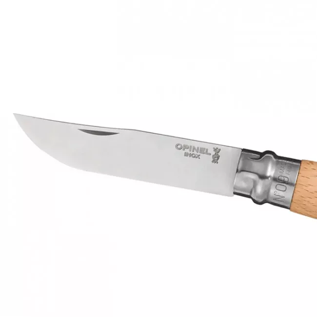 Нож складной Opinel №9 Inox (длина: 205мм, лезвие: 90мм), бук (232-1041)