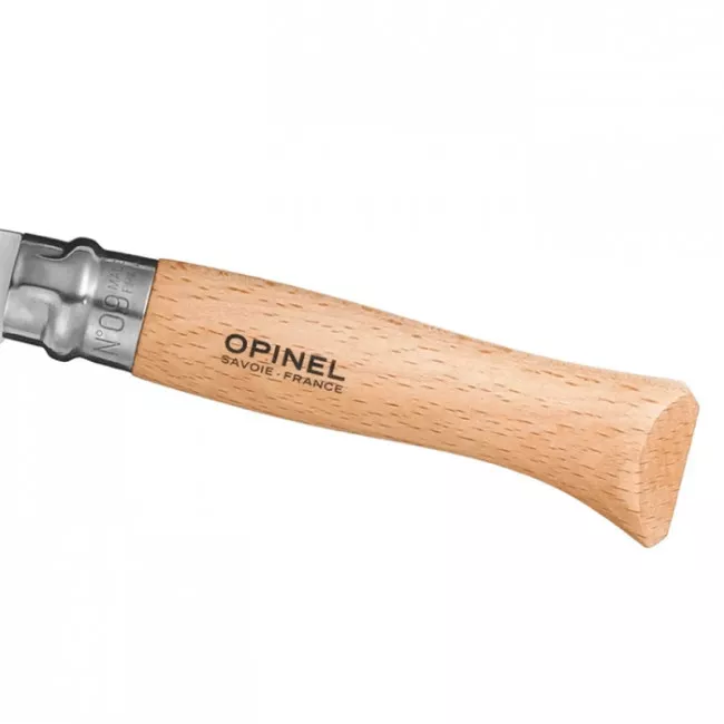 Нож складной Opinel №9 Inox (длина: 205мм, лезвие: 90мм), бук (232-1041)