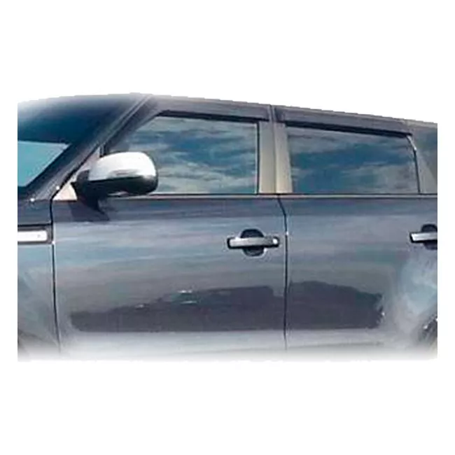 Дефлекторы окон Vinguru Kia Soul I 2008-2013 хб накладные скотч к-т 4 шт., материал акрил