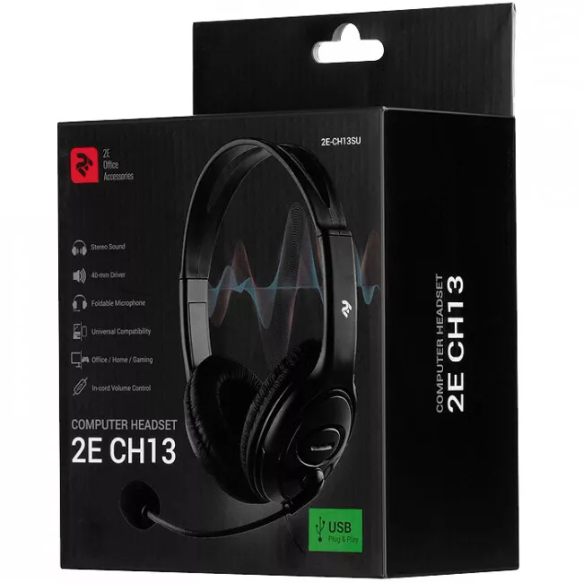 Гарнитура для ПК 2E CH13, Over-Ear, 3.5mm / 2*3.5mm (2E-CH13SJ)