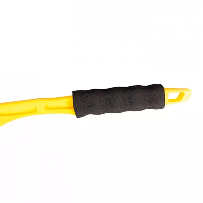 Щітка автомобільна MASTER TOOL зі скребком 175 * 10 мм L 520 мм, жовта (84-0003)