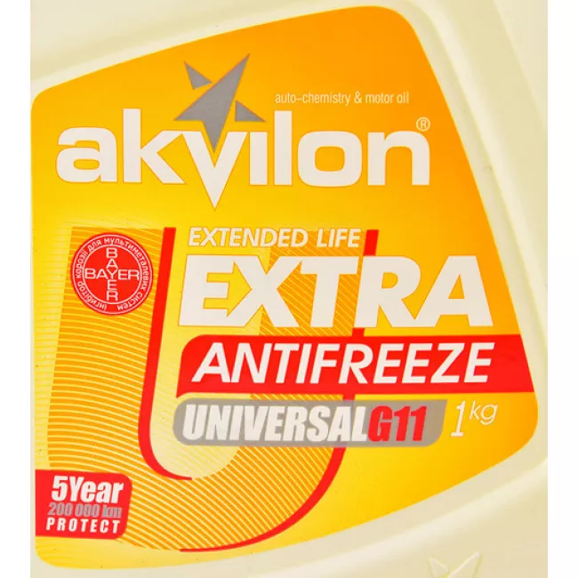 Антифриз Akvilon G11 синий 1л (AKVILONANTEXTYEL1KG)