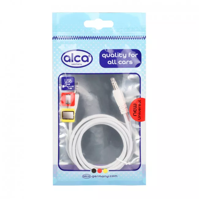 Aux Audio кабель ALCA 3,5mm білий 510 920 (510927)