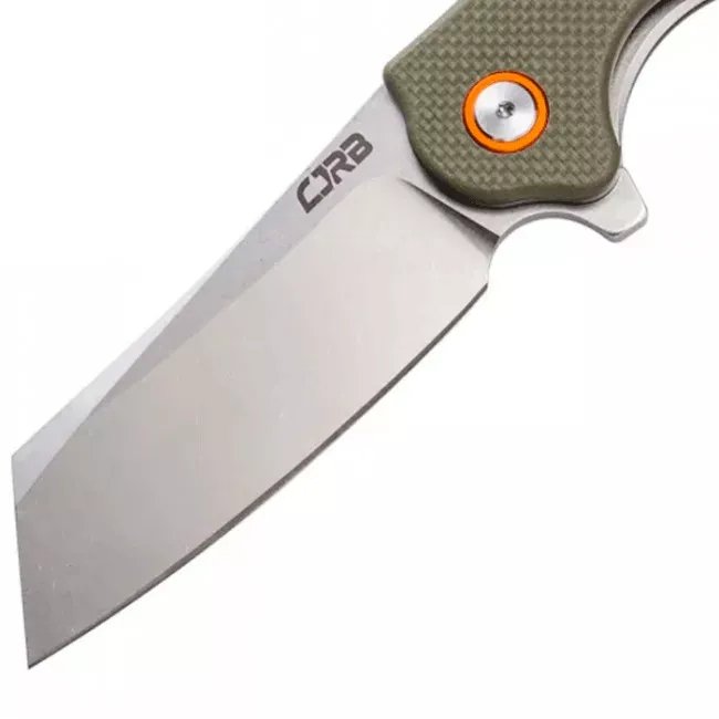 Нож складной CJRB Crag (длина: 207мм, лезвие: 87мм), оливковый (284-1001_olive)