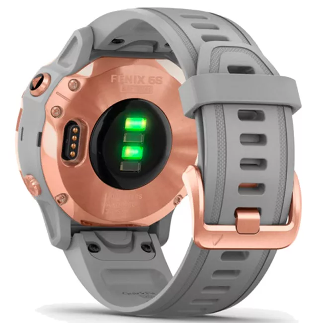 Смарт-годинник Garmin Fenix ​​6S Sapphire Rose Goldtone with Powder Gray Band (010-02159-21)