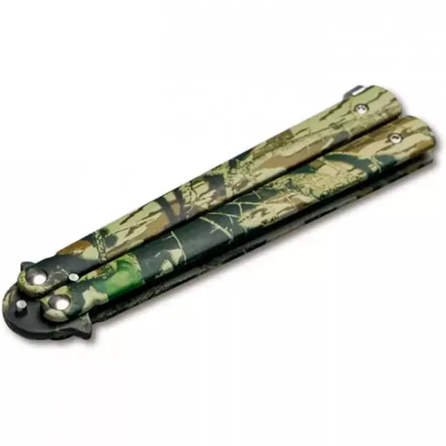 Нож бабочка, балисонг Boker Magnum Balisong (длина: 227мм, лезвие: 102мм), камуфляж (227-1140)
