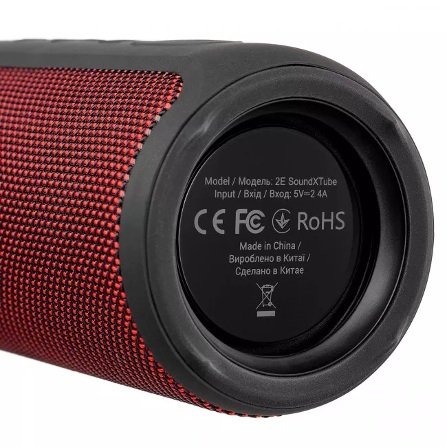Акустическая система 2E SoundXTube TWS, MP3, Wireless, Waterproof Red (2E-BSSXTWRD)