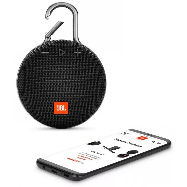 Портативна акустика JBL Clip Black 3