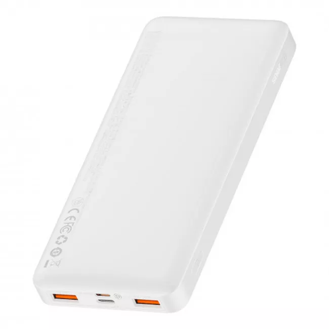Універсальна мобільна батарея Baseus Bipow 10000mAh PD 20W QC 3.0 White (PPDML-L02)