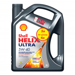 Моторное масло Shell Helix Ultra 5W-40 5л АКЦИЯ