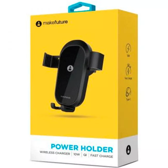 Держатель MakeFuture PowerHolder автомобильный для мобильных устройств с зарядкой (060000)