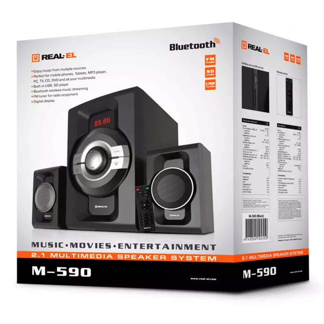 Акустическая система REAL-EL M-590 Black (EL121300010)