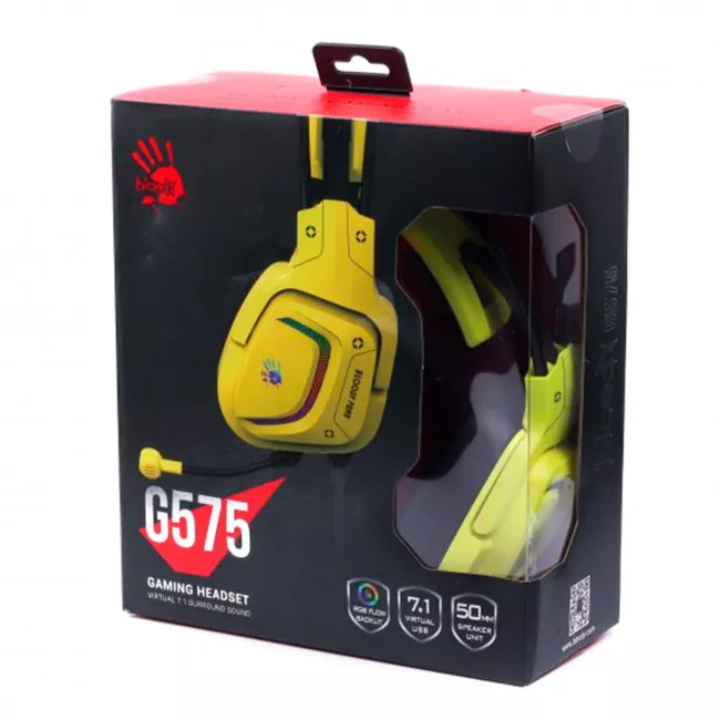Гарнітура A4Tech Bloody G575 Punk Yellow