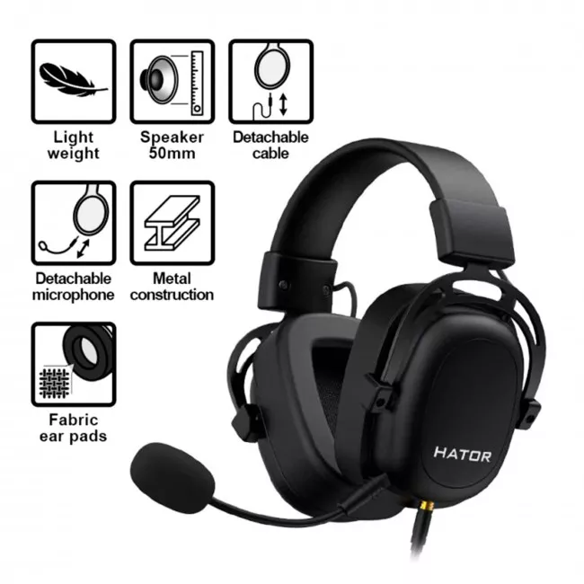 Гарнитура Hator Hypergang Evo Elite Black (HTA-830)