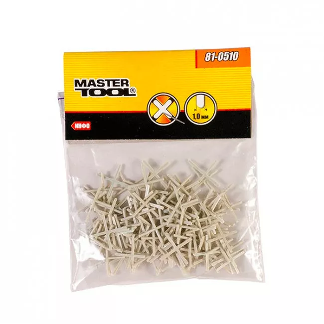 Крестики дистанционные 1,0 мм MASTERTOOL (81-0510)