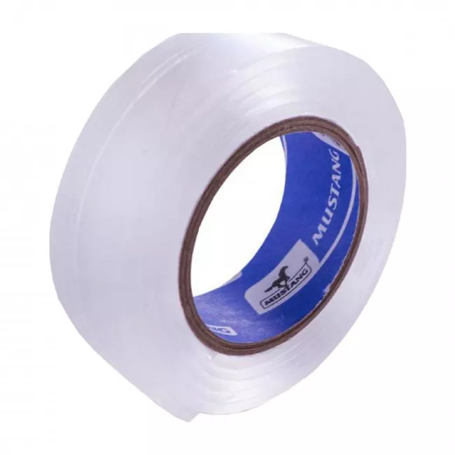 Лента двухсторонняя Mustang 19 мм x 1 м прозрачная NT191 (533048)