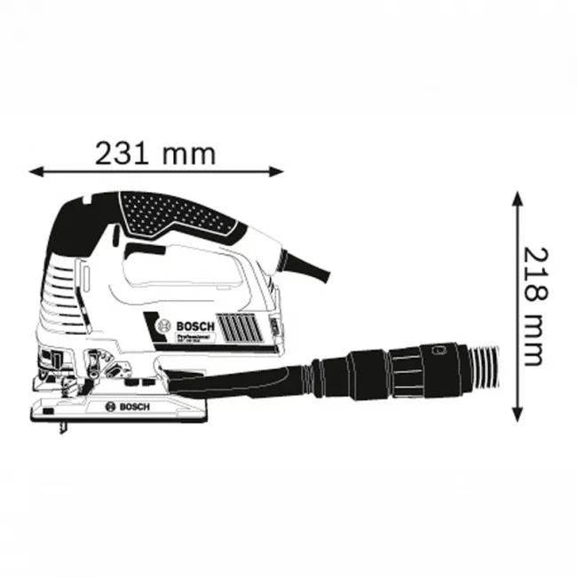 Лобзик Bosch GST 160 BCE 800Вт 800-3.000 ход/хв 2.3 кг. L-BOXX 136 (0.601.518.000)