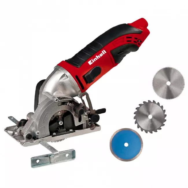 Минипила дисковая Einhell TC-CS 860 Kit, 450 Вт, 85 мм, кейс, набор дисков (4330992)