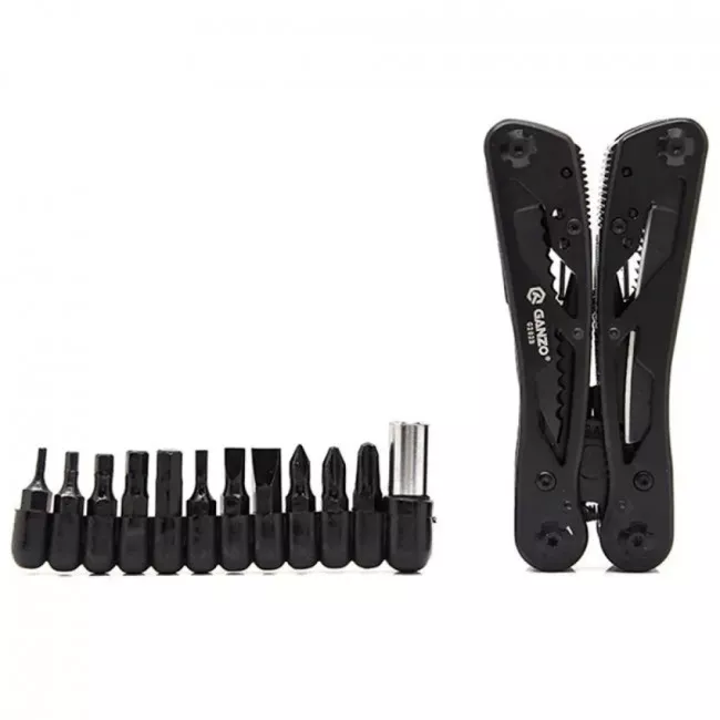 Багатофункціональний інструмент, мультитул Ganzo G202, чорний (16-1014-black)