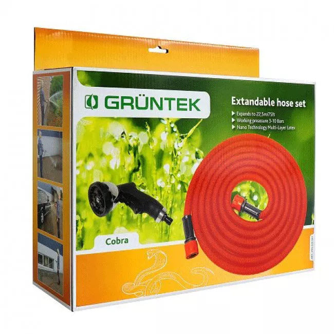 Набор для полива Gruntek Cobra (с пластиковыми фитингами) (296225002)
