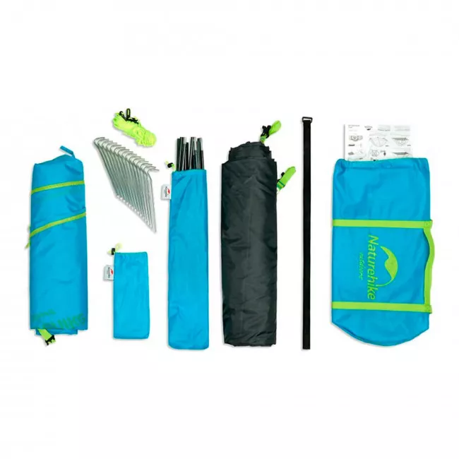 Палатка двухместная NatureHike P-Series NH18Z022-P 210T/65D зеленая (6927595762622)