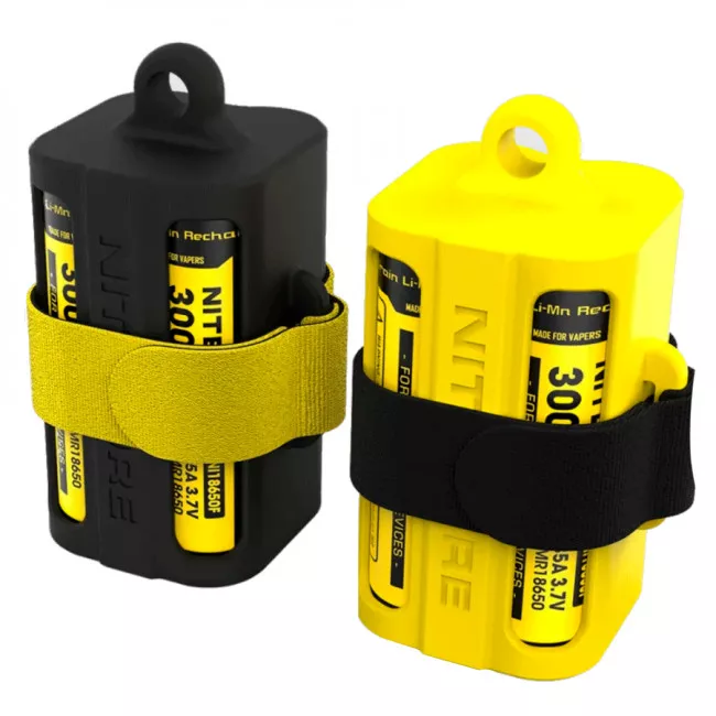 Портативный магазин для аккумуляторов 18650 - Nitecore NBM40, желтый (6-1219-yellow)