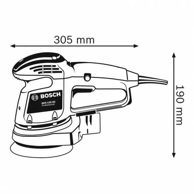 Шліфмашина ексцентрикова Bosch GEX 34-125 (0.601.372.300)