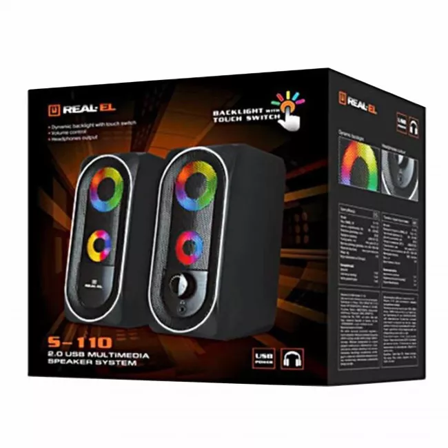 Акустическая система REAL-EL S-110 Black (EL121100009)