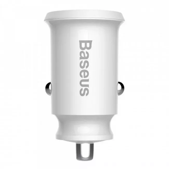 Автомобильное зарядное устройство Baseus Small Rice Grain White (CCALL-ML02)(207500003)