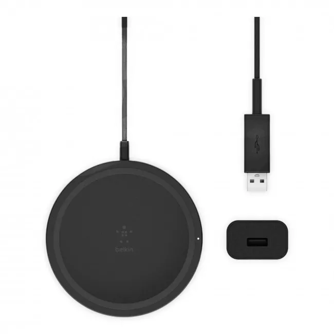 Беспроводное зарядное устройство Belkin Pad Wireless Charging Qi Black (F7U067VFBLK-APL)