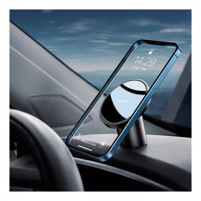 Утримувач автомобільний Baseus Radar Magnetic Car Mount чорний (299782) (306100001)