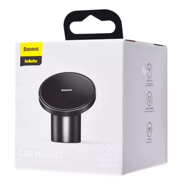Утримувач автомобільний Baseus Radar Magnetic Car Mount чорний (299782) (306100001)