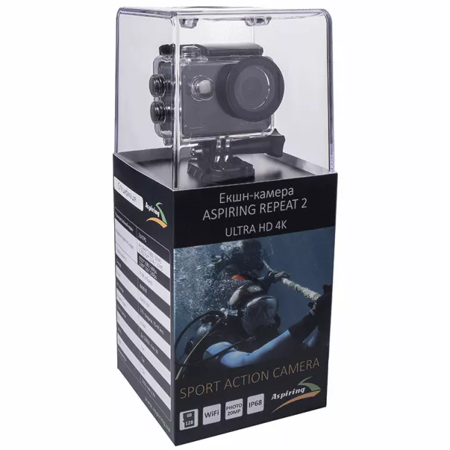 Экшн-камера Aspiring Repeat 2 ULTRA HD 4K (RP985321)