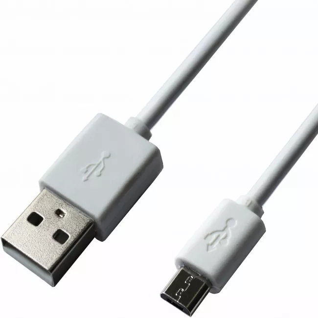 Кабель Grand-X USB-micro USB,100% медь, 2.5m, White, BOX (PM025W)