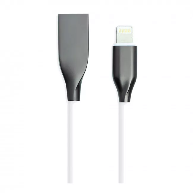 Кабель PowerPlant USB - Lightning 2 м Білий (CA910755)