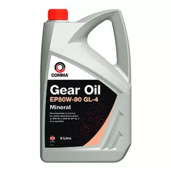 Трансмиссионное масло Comma GEAR OIL EP 80W-90 GL4 5л